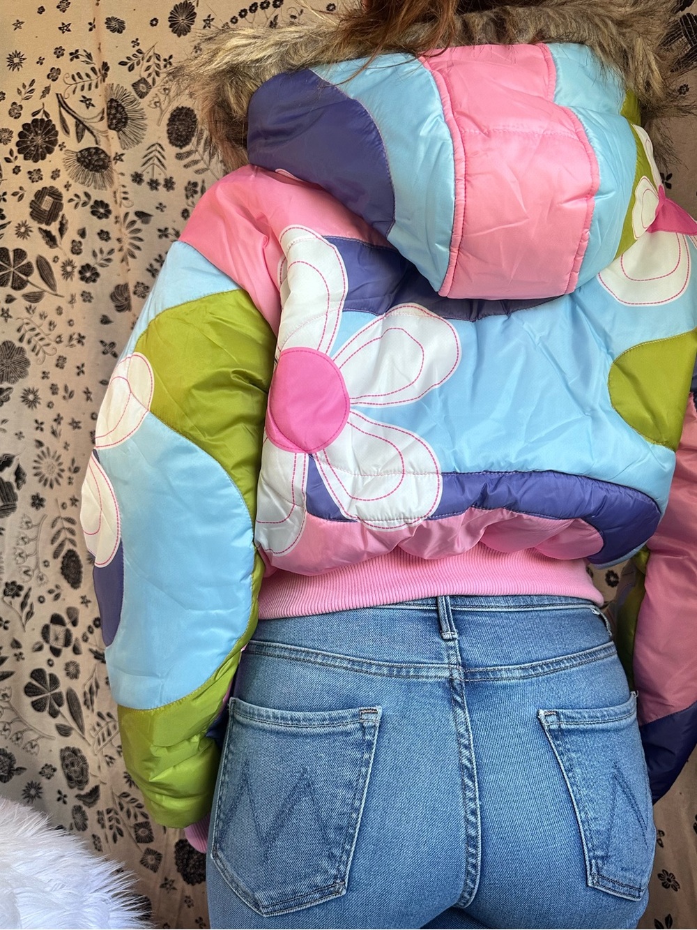 Dolls Kill • x Delia’s Show & Tell Colorful Floral Quilted Puffer Jacket - Picture 12 of 16